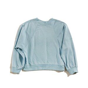Merokeety Sweater Womens M Light Blue Crew-Neck Long Sleeve Pullover
